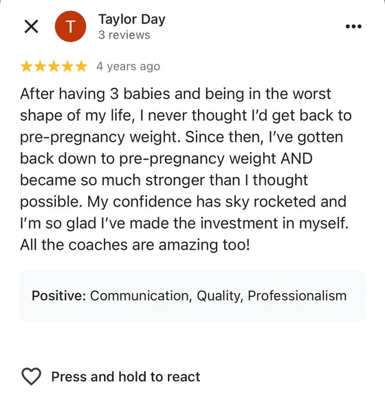 Taylor Day's review